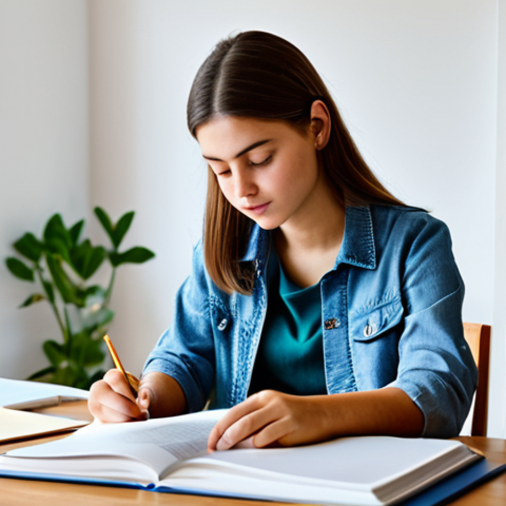전자상거래 자격증 취득을 위한 필기 실기 공부법 - Focused Study Environment**

"A student in a fully clothed, modest outfit studying at a clean and or...