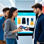 전자상거래 실기 시험에서 반드시 알아야 할 이론 - **Prompt:** A young, diverse group of people, all dressed in stylish, modern casual attire, are gath...